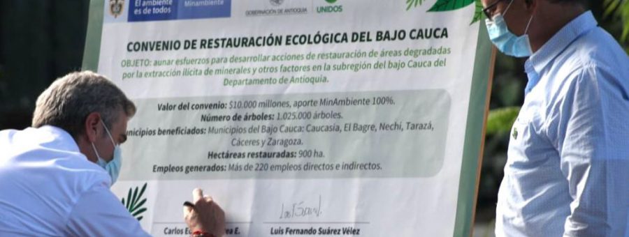 Noticia El Minambiente aporta $10.000 millones para la restauración ecológica en el Bajo Cauca antioqueño